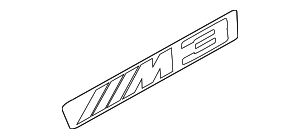 Эмблема наклеиваемая Л -M3-
 BMW 51138042227