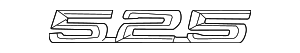 Эмблема наклеиваемая 525
 BMW 51148137275