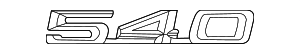 Эмблема наклеиваемая 540
 BMW 51148148824