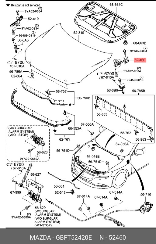 Запчасть MAZDA GBFT52420E
