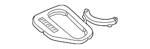 Днище центральной консоли STAHLGRAU
 BMW 51168157455