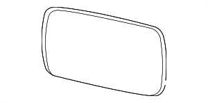 Стекло зеркала с обогревом выпуклое П
 BMW 51168247774