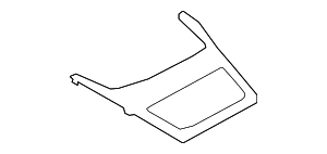 Накладка пепельницы/полки, глянц.черн.
 BMW 51169121712