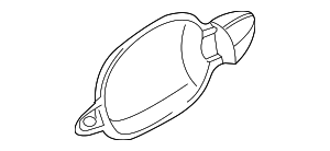 Ручка с отверстием загрунтованная Л
 BMW 51217191913