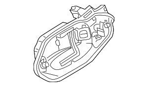 Опора наружной ручки двери Л
 BMW 51217199555