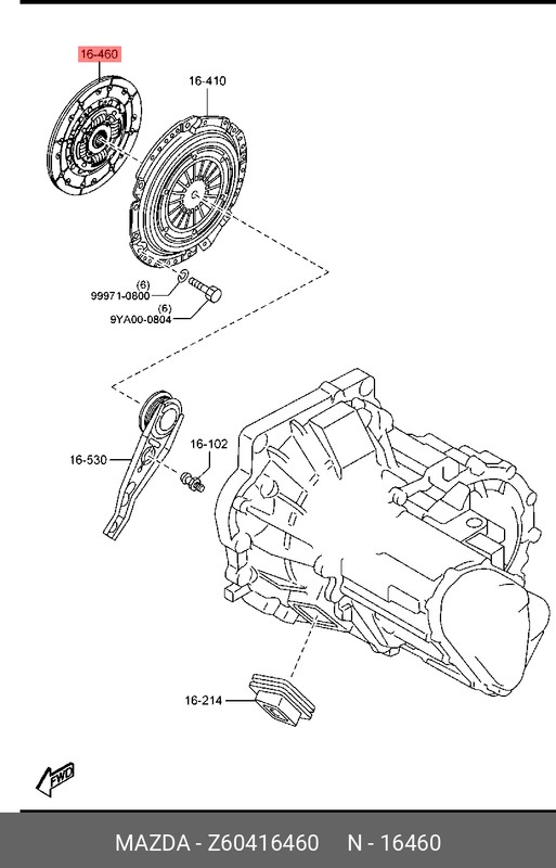 Запчасть MAZDA Z60416460