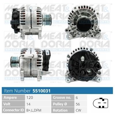 Генератор MEAT & DORIA 5510031