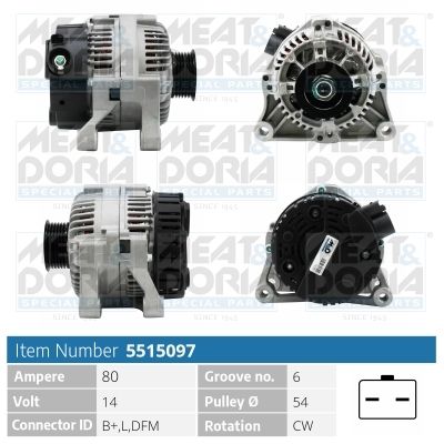 Генератор MEAT & DORIA 5515097