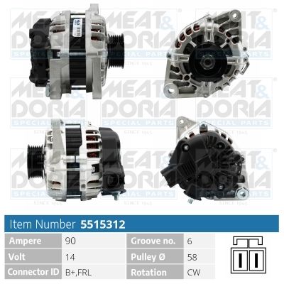 Генератор MEAT & DORIA 5515312