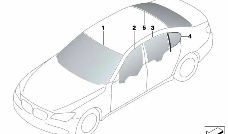 Лобовое стекло grьn IR/HUD/TLC
 BMW 51317192806