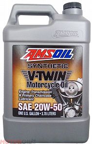 AMSOIL V-Twin Synthetic Motorcycle Oil 20W-50 784 л. AMSOIL MCV1G