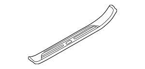 Накладка порога Л Пд SCHWARZ
 BMW 51478159933
