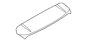 Задний спойлер с антенной загрунт.
 BMW 51627273446