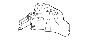 Abdeckung Radhaus Hinterteil Vorn Rechts
 BMW 51717333524