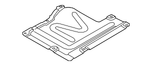 Облицовка днища кузова Пд Ср
 BMW 51757163562