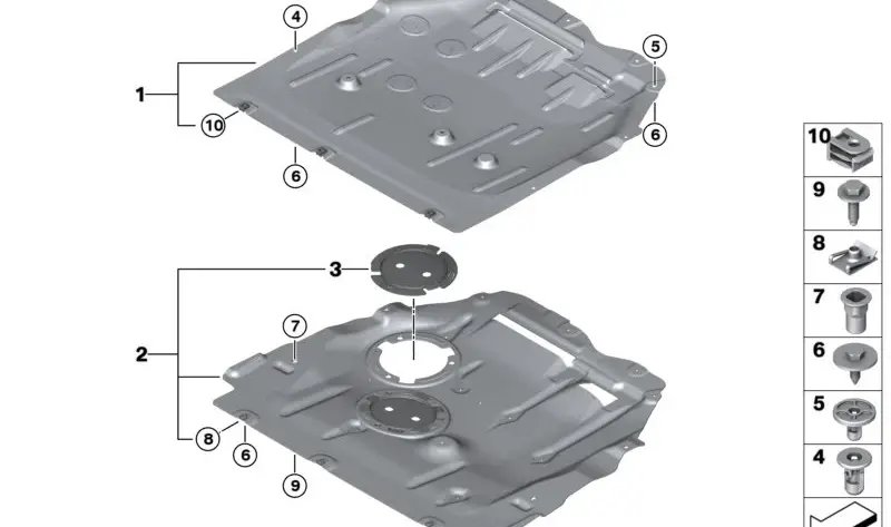 Motorraumabschirmung
 BMW 51758498397