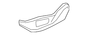 Накладка сиденья Л Наруж SCHWARZ
 BMW 52107167337