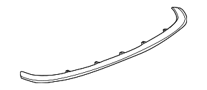 Декорат.планка крышки отд.для скл.верха GLANZSCHWARZ
 BMW 54378036672