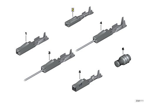 Гнездовой контакт MQS ELA 0.2-0.5 MM? SN
 BMW 61131393704