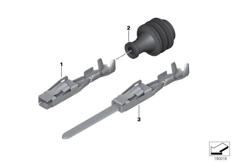 Flachsteckkontakt Mlk 1.2 Ela
 BMW 61138722314