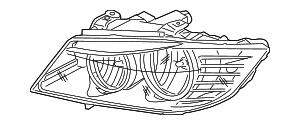 Ксеноновая фара AHL П ZKW
 BMW 63117240262