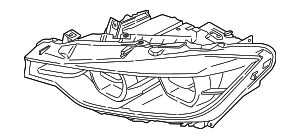 Светодиодная Фара Ahl Л
 BMW 63117419621