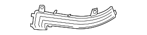 Доп.указатель поворота, зеркало П
 BMW 63137280772