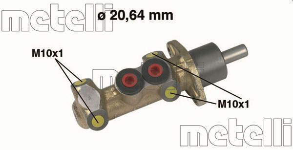 Главный тормозной цилиндр METELLI 050044