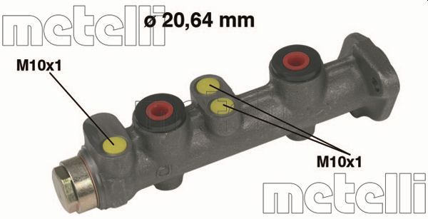 Главный тормозной цилиндр METELLI 050066
