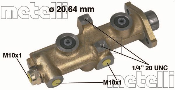 Главный тормозной цилиндр METELLI 050133