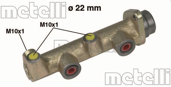 Главный тормозной цилиндр METELLI 050134