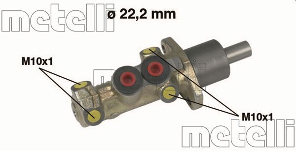 Главный тормозной цилиндр METELLI 050198