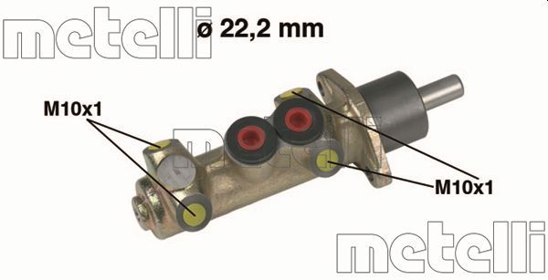 Главный тормозной цилиндр METELLI 050208
