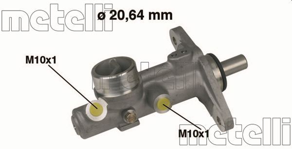 Главный тормозной цилиндр METELLI 050210