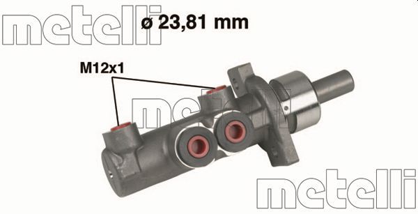 Главный тормозной цилиндр METELLI 050280