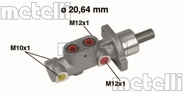Главный тормозной цилиндр METELLI 050296