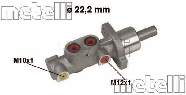Главный тормозной цилиндр METELLI 050297