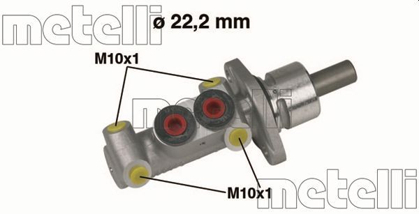 Главный тормозной цилиндр METELLI 050302