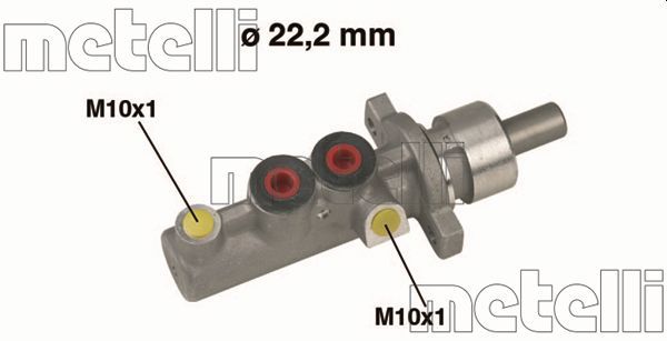 Главный тормозной цилиндр METELLI 050348
