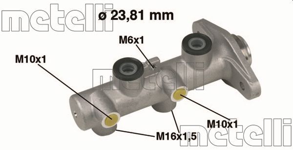 Главный тормозной цилиндр METELLI 050349