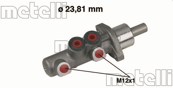 Главный тормозной цилиндр METELLI 050367