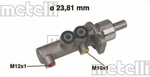 Главный тормозной цилиндр METELLI 050378