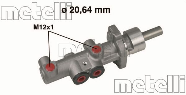 Главный тормозной цилиндр METELLI 050404