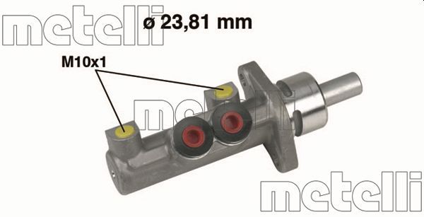 Главный тормозной цилиндр METELLI 050412