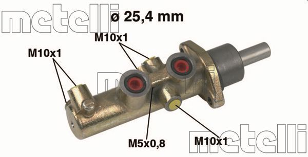 Главный тормозной цилиндр METELLI 050446