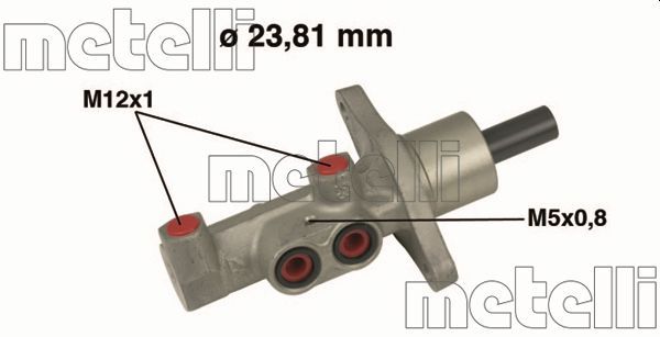 Главный тормозной цилиндр METELLI 050475