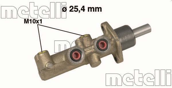Главный тормозной цилиндр METELLI 050481