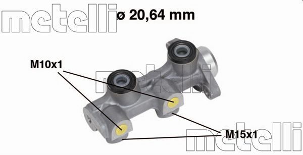 Главный тормозной цилиндр METELLI 050507