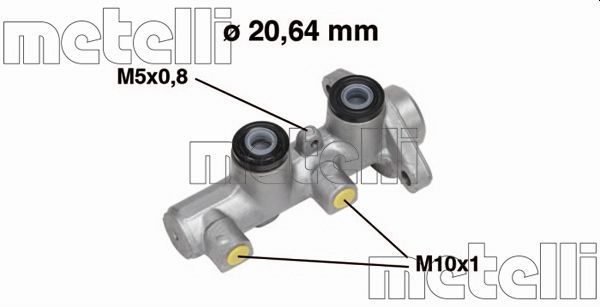 Главный тормозной цилиндр METELLI 050513