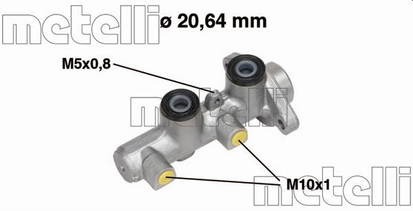 Главный тормозной цилиндр METELLI 050514